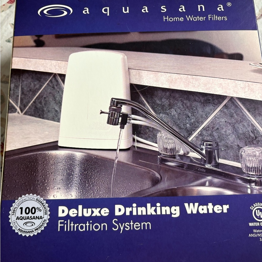 Aquasana Water Filtration System with Chrome Faucet